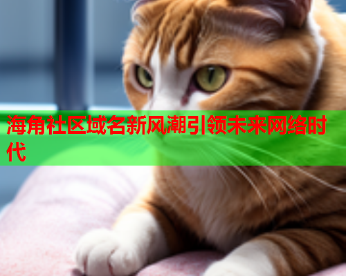 海角社区域名新风潮引领未来网络时代